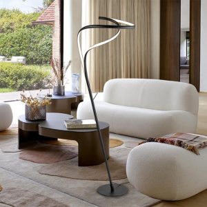 DANZA- LAMPARA PIE NEGRO