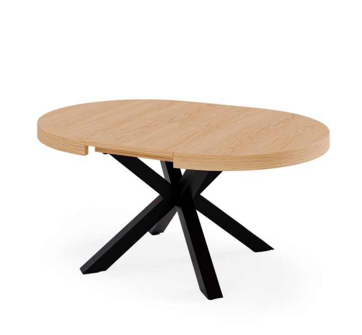 Mesa ext. MILDRED 100 roble/negro - Imagen 2