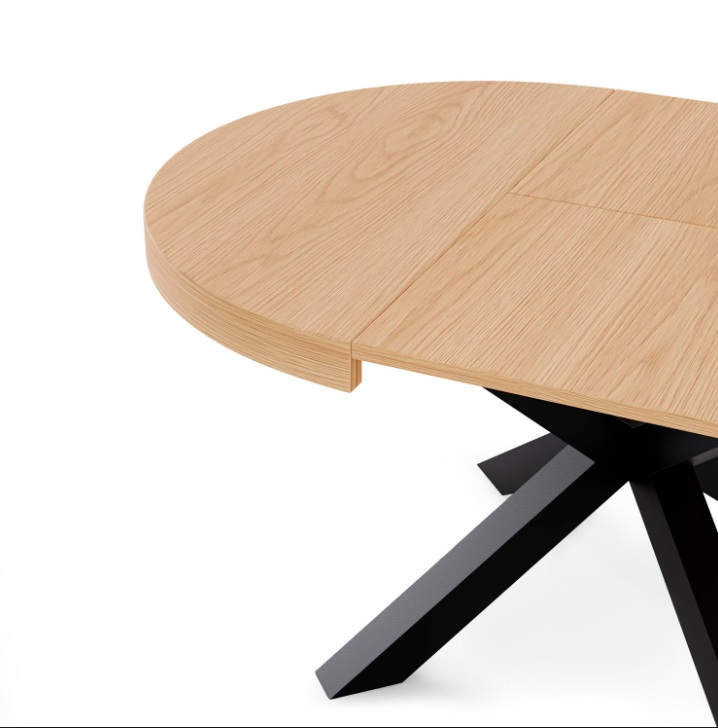 Mesa ext. MILDRED 100 roble/negro - Imagen 4